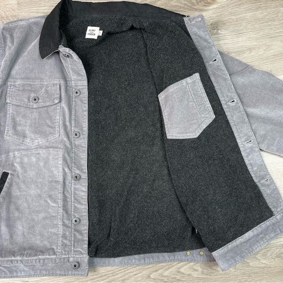 Flint and Tinder Men's Gray Corduroy XL Barn Jacket - Picture 6 of 11